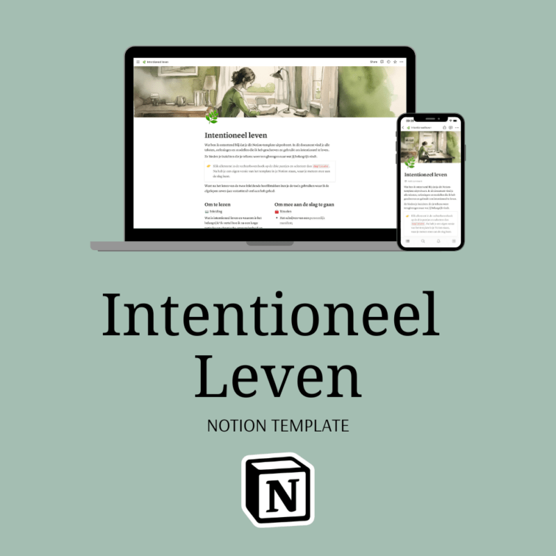 Intentioneel Leven Notion Template door Ernst-Jan Pfauth